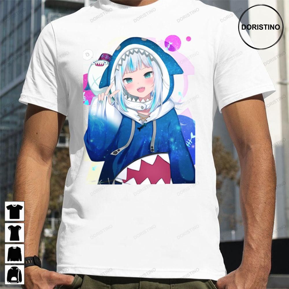 Gawr Gura Hololive Anime Limited Edition T-shirts